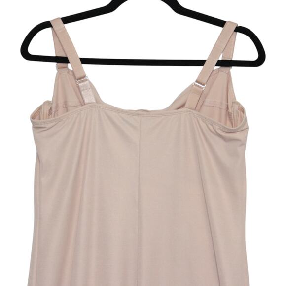 Body Slimmers by Nancy Ganz Slip Dress with Underwire Bra Size XL Beige - Picture 5 of 7